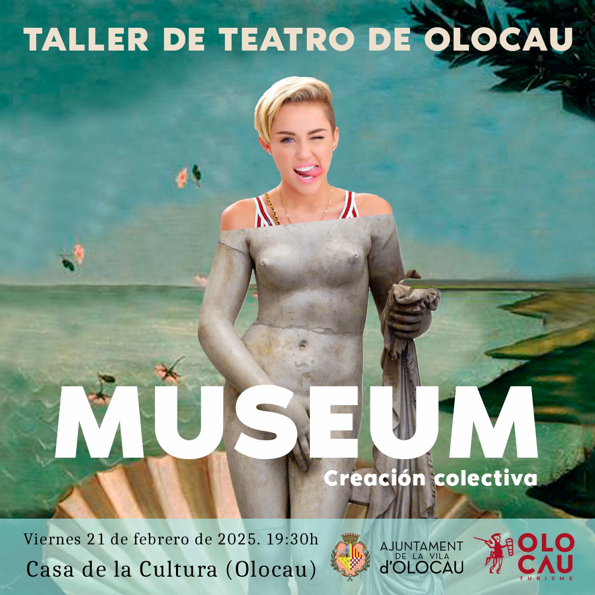 Representació de ‘Museum’, creació col·lectiva del Taller de Teatre d'Olocau